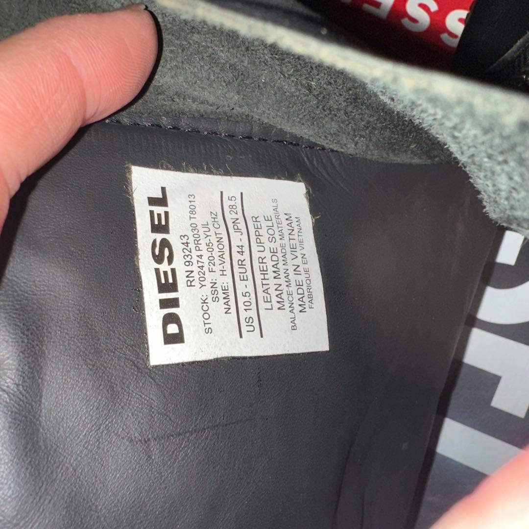 DIESEL 厚底　フロントジップブーツ