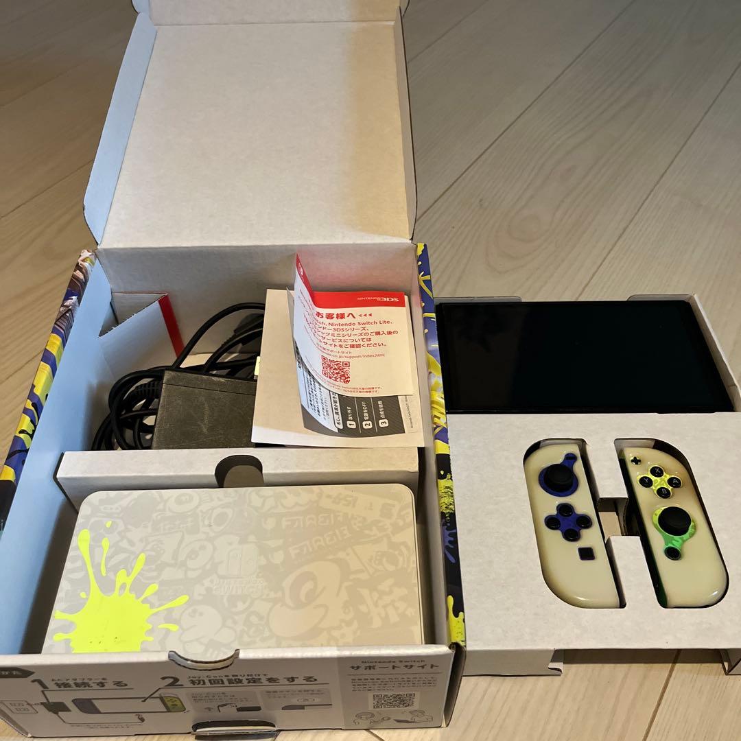Nintendo Switch 有機ELモデル スプラトゥーン3ver、ケース付