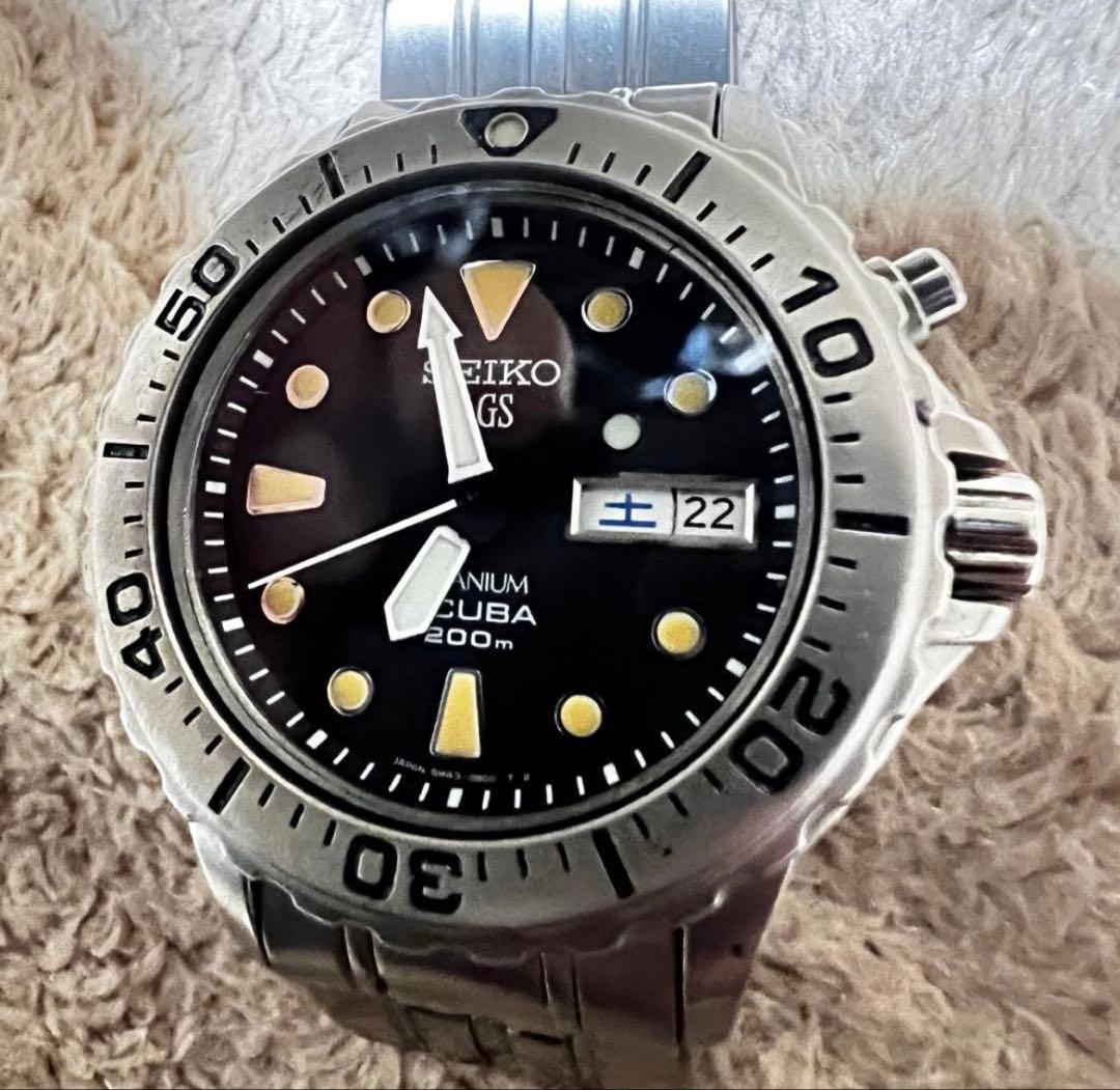 希少　ビンテージ品 スキューバダイバー　チタニウム トロピカルダイヤル