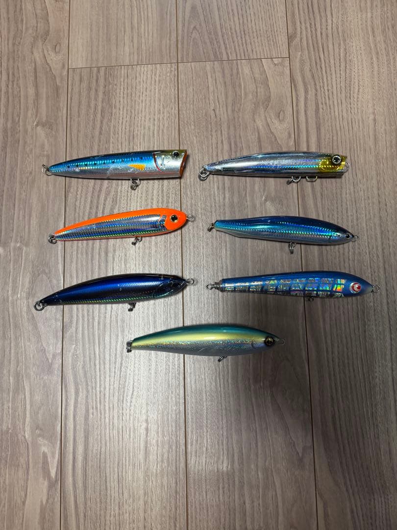 青物ルアー9個セット　ヒラマサやブリ　ダイビングペンシル　ポッパー