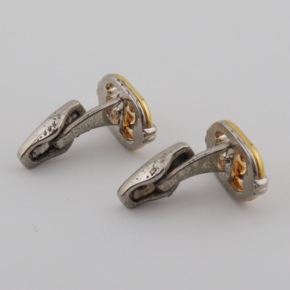 グッチ カフス　ネクタイピン Gロゴ メッキ シルバー/ゴールド ヴィンテージ