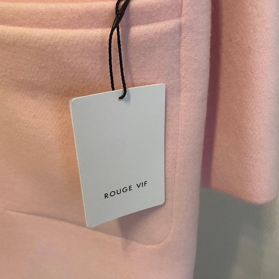 新品未使用タグ付き　ROUGE VIF ノーカラーコート
