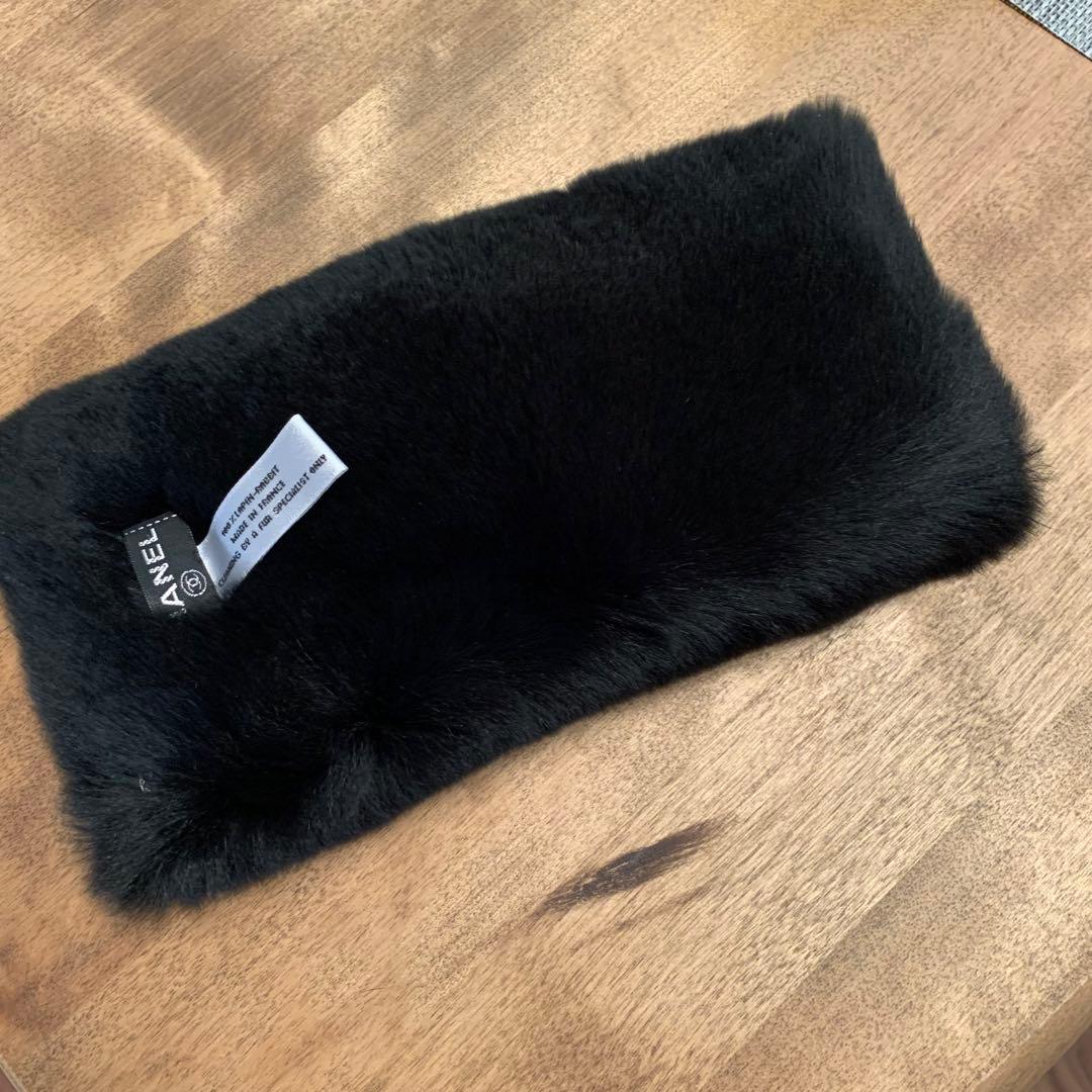 新品未使用　ヴィンテージシャネル　ラパンファー　アームウォーマー　リストバンド