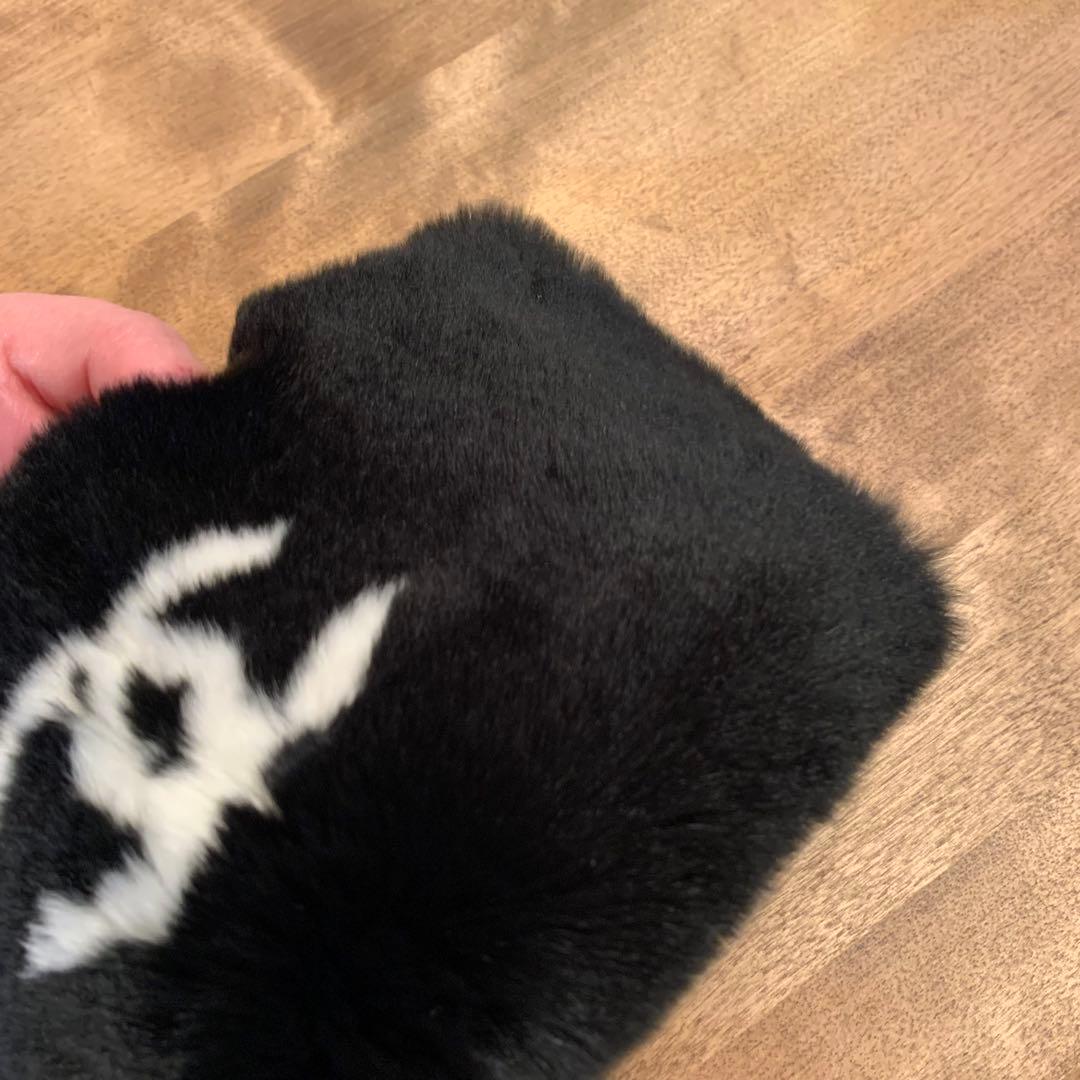 新品未使用　ヴィンテージシャネル　ラパンファー　アームウォーマー　リストバンド