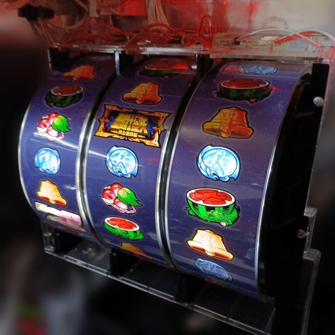 パチスロ　実機　聖闘士星矢　黄金激闘編　メダル使用