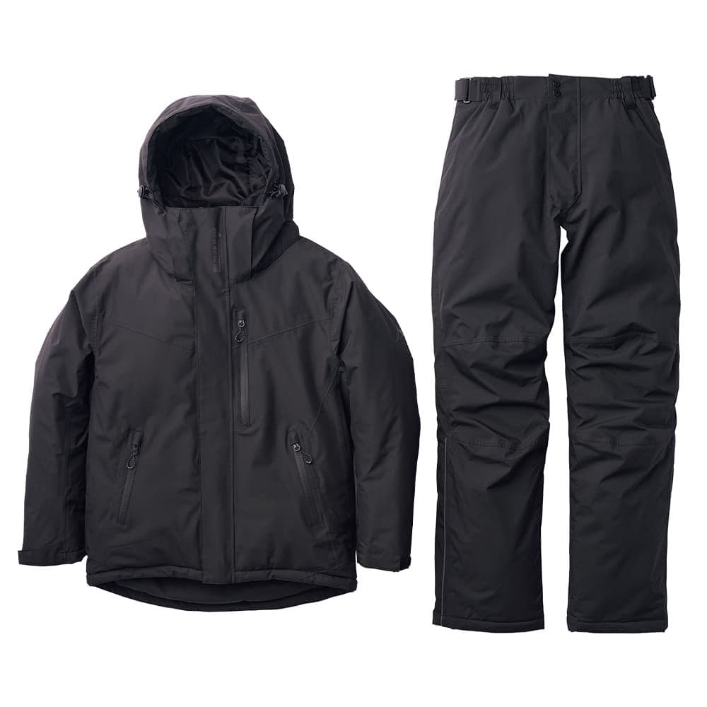 イージス防水防寒スーツ LL リミテッドブラック上下セット バイクウエア