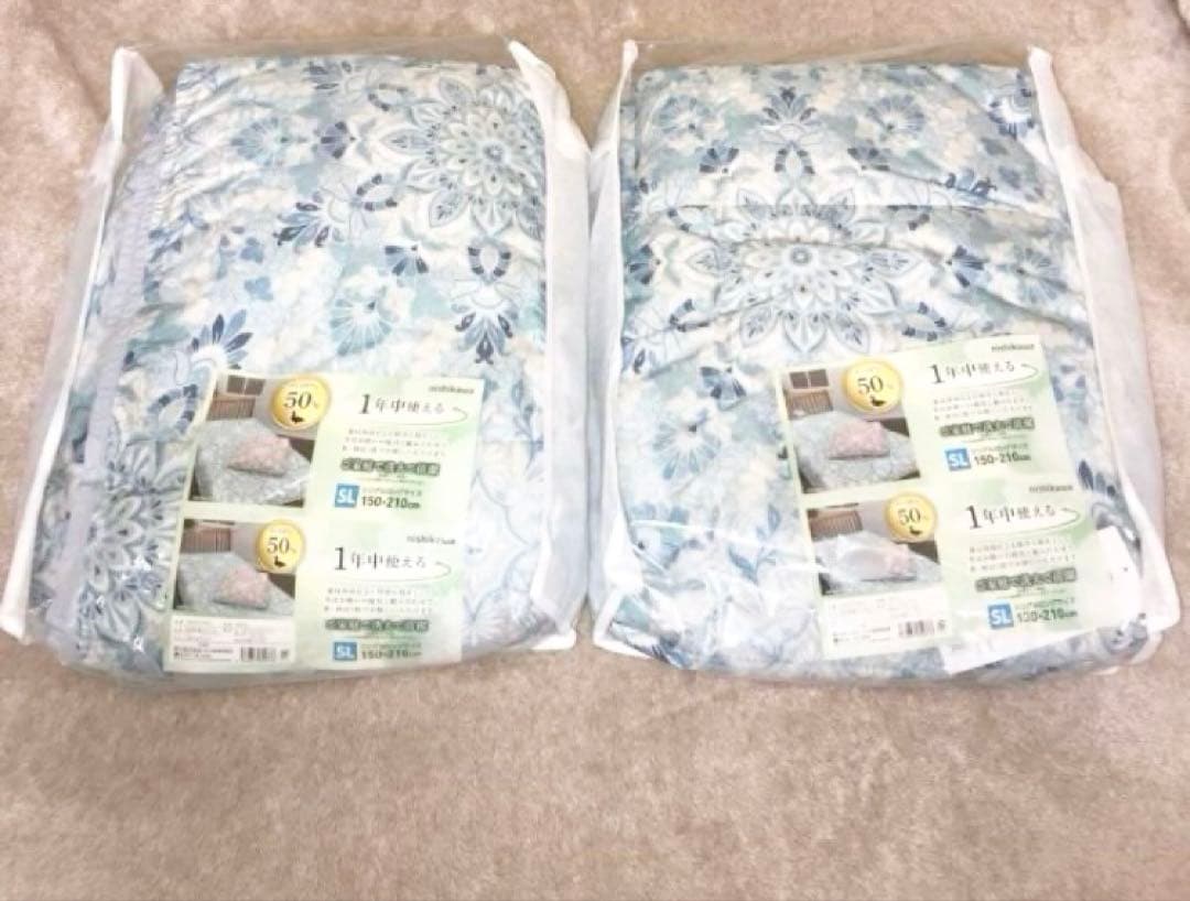 どきん様のお取り置きです。ラスト１組　西川　肌掛け羽毛布団　２枚セット