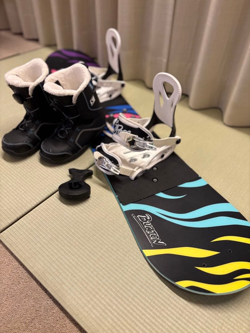 BURTON スノーボードセット　板120センチ