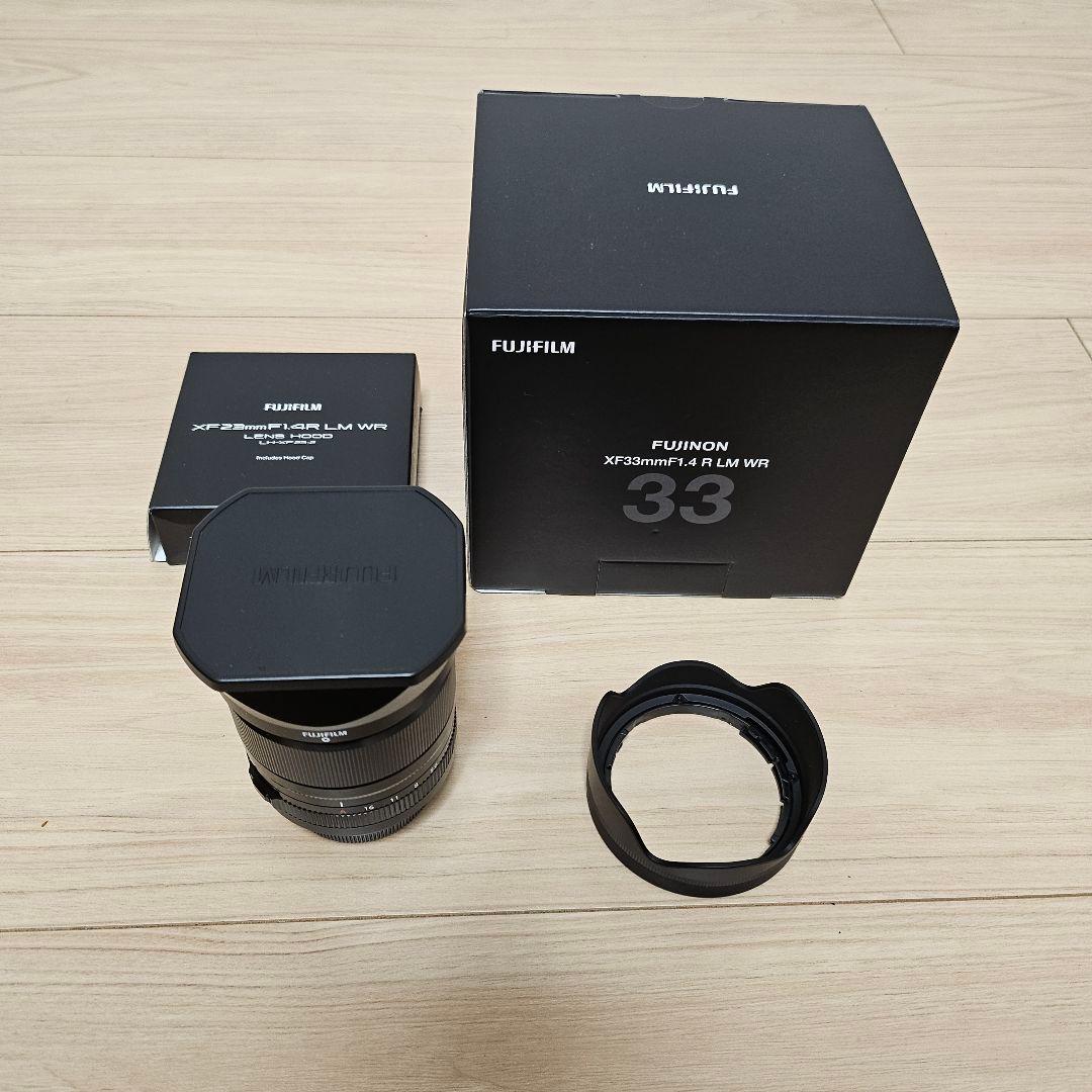 け*ん様 ほぼ未使用☆XF 33mm F1.4 R LM WR 純正角型フード付