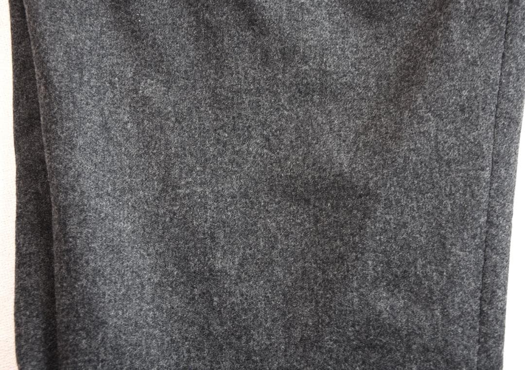 百名品！BEAMS PLUS　ウールフランネル・2プリーツスラックスパンツL