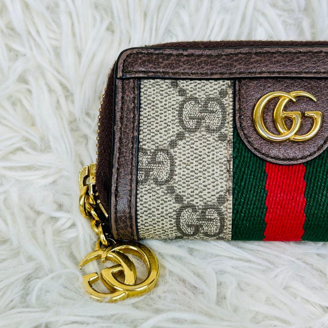 ✨美品 グッチ オフィディア GGキーケース Gキーフック 523157