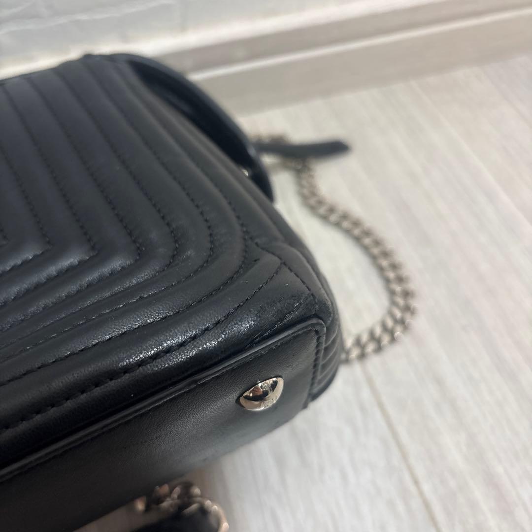 美品FENDI フェンディ ドットコムショルダーバッグ 黒