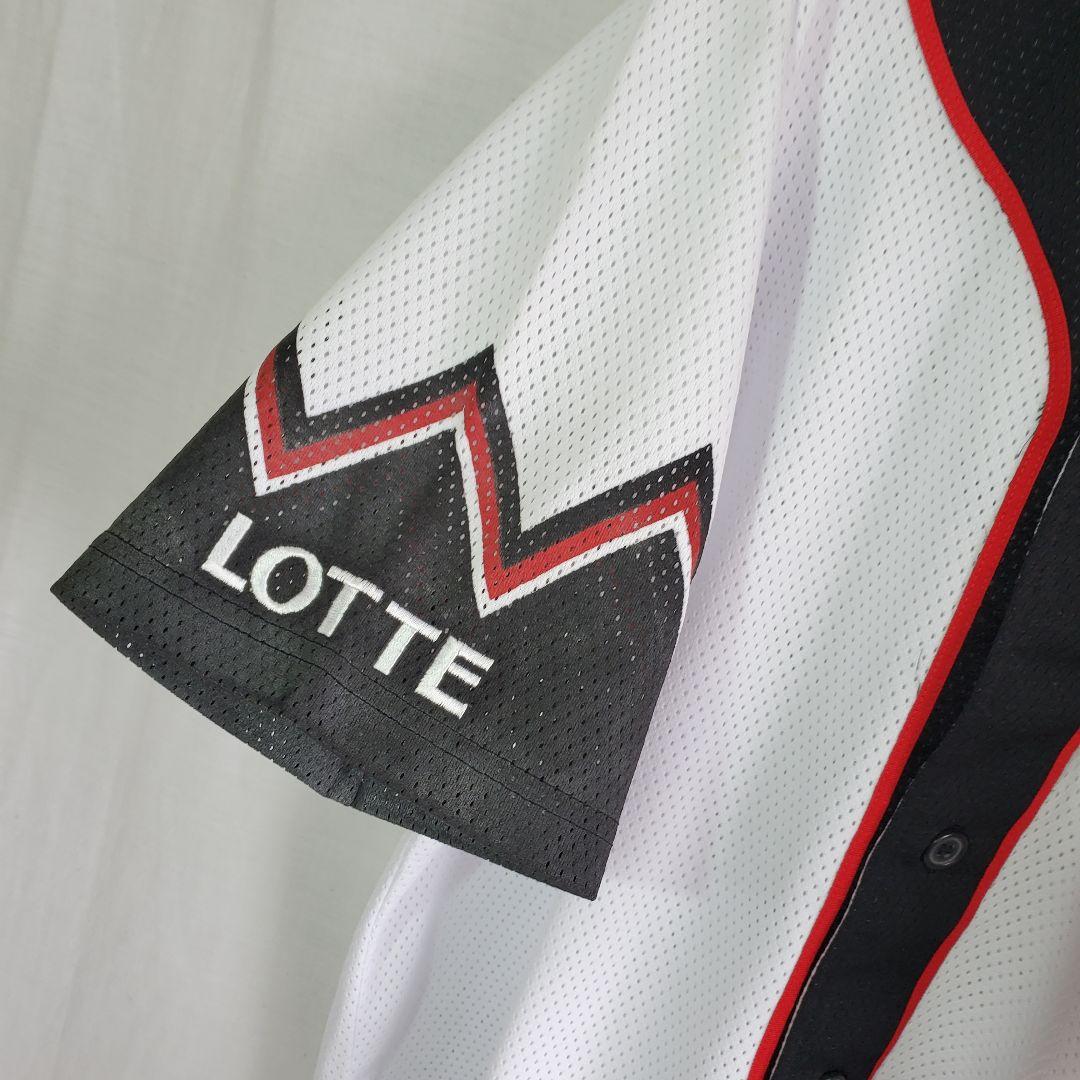 千葉ロッテマリーンズ 野球 ギザ ユニフォーム 白 黒 半袖 ウェア