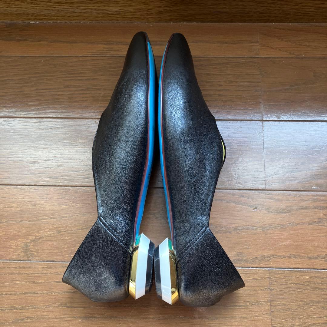 【美品】MANAふかふかバブーシュ BL 37size 23.5㌢