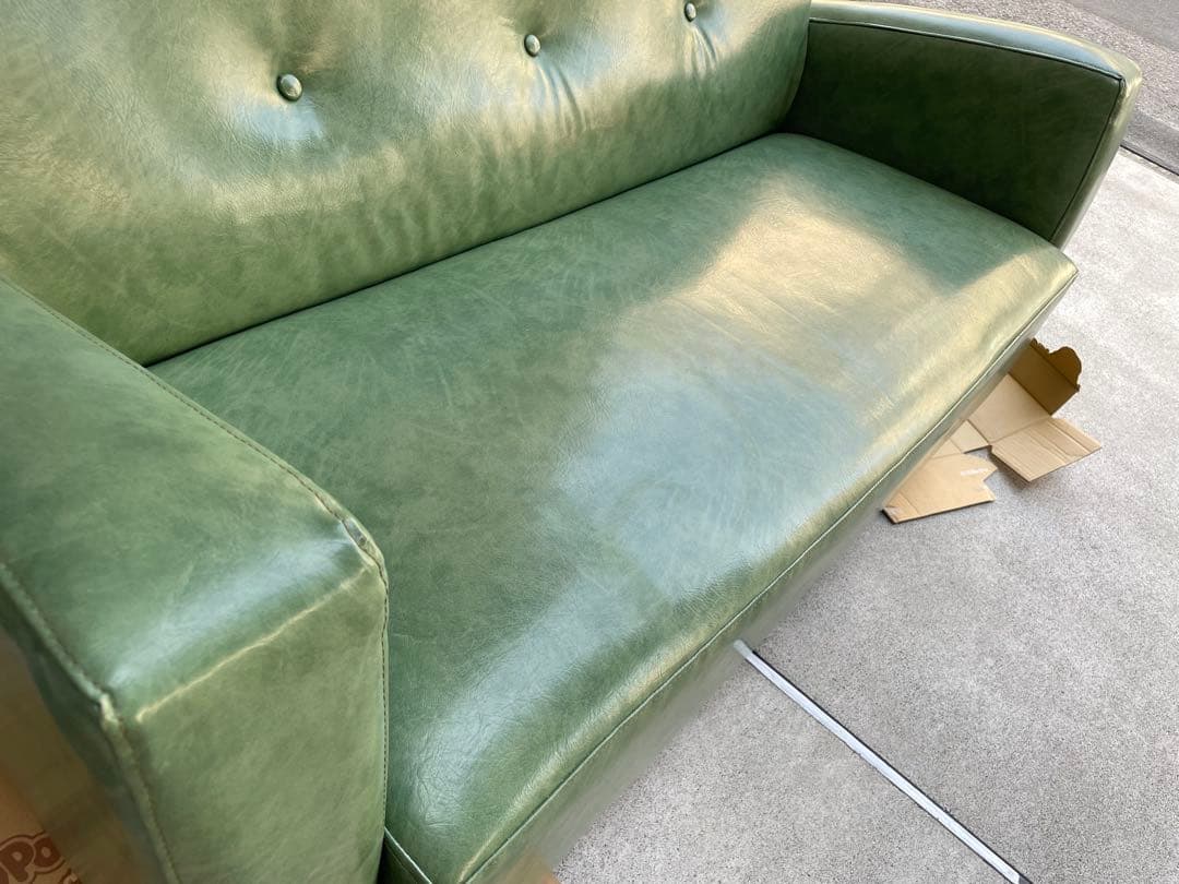 ♫【引き取り限定】b-company レザーソファ2.5人掛け♫