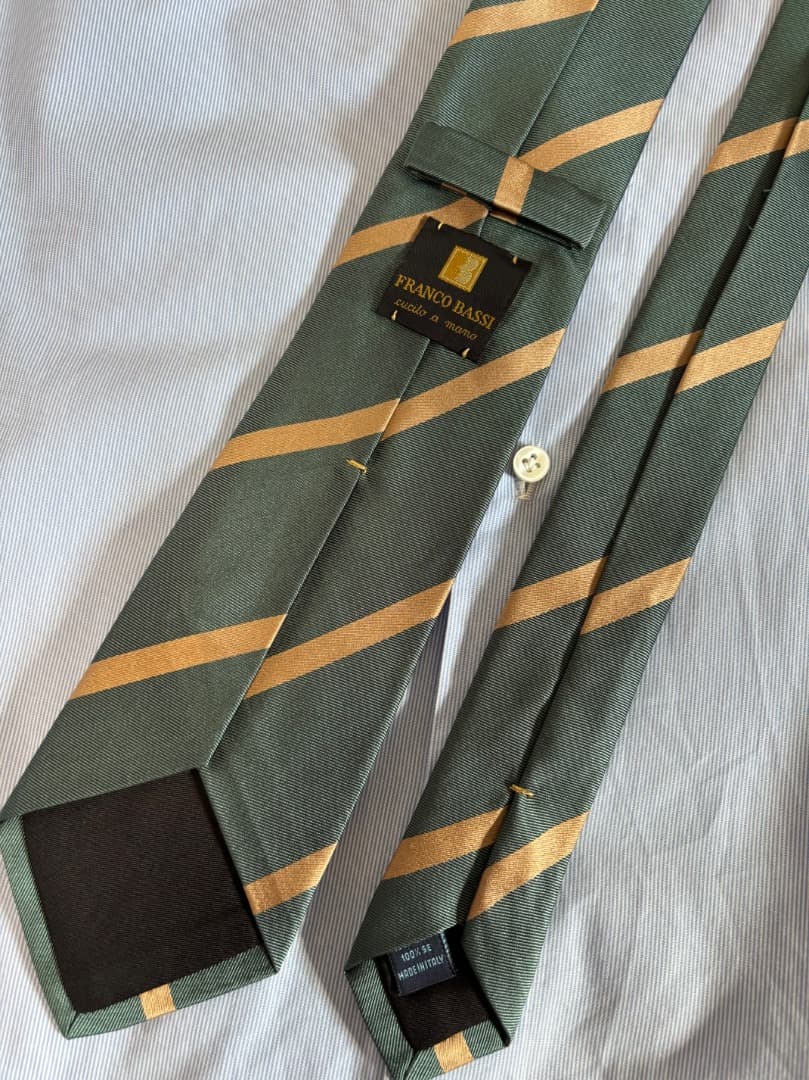 ★今季物 25aw FRANCO BASSI ストライプタイ 中村ＤＬ推し