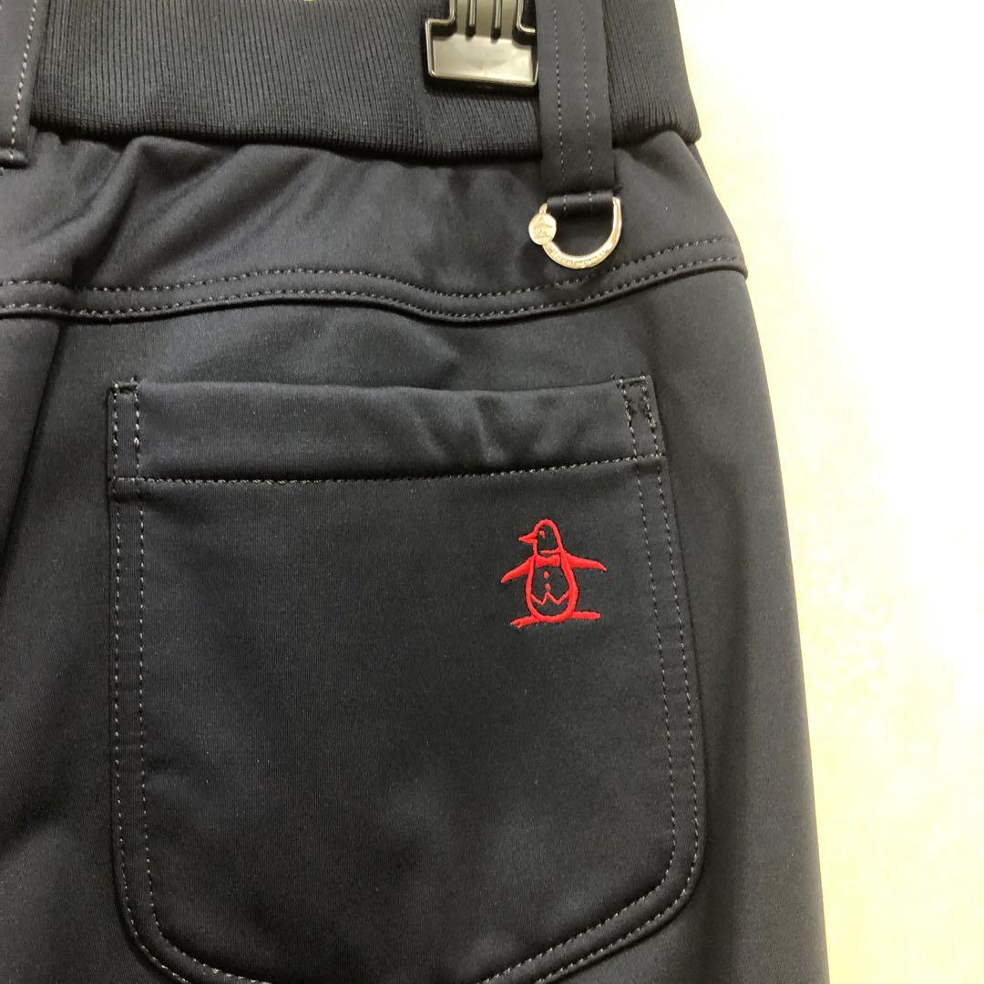 マンシングウエアゴルフ レディースパンツ 紺裏起毛M