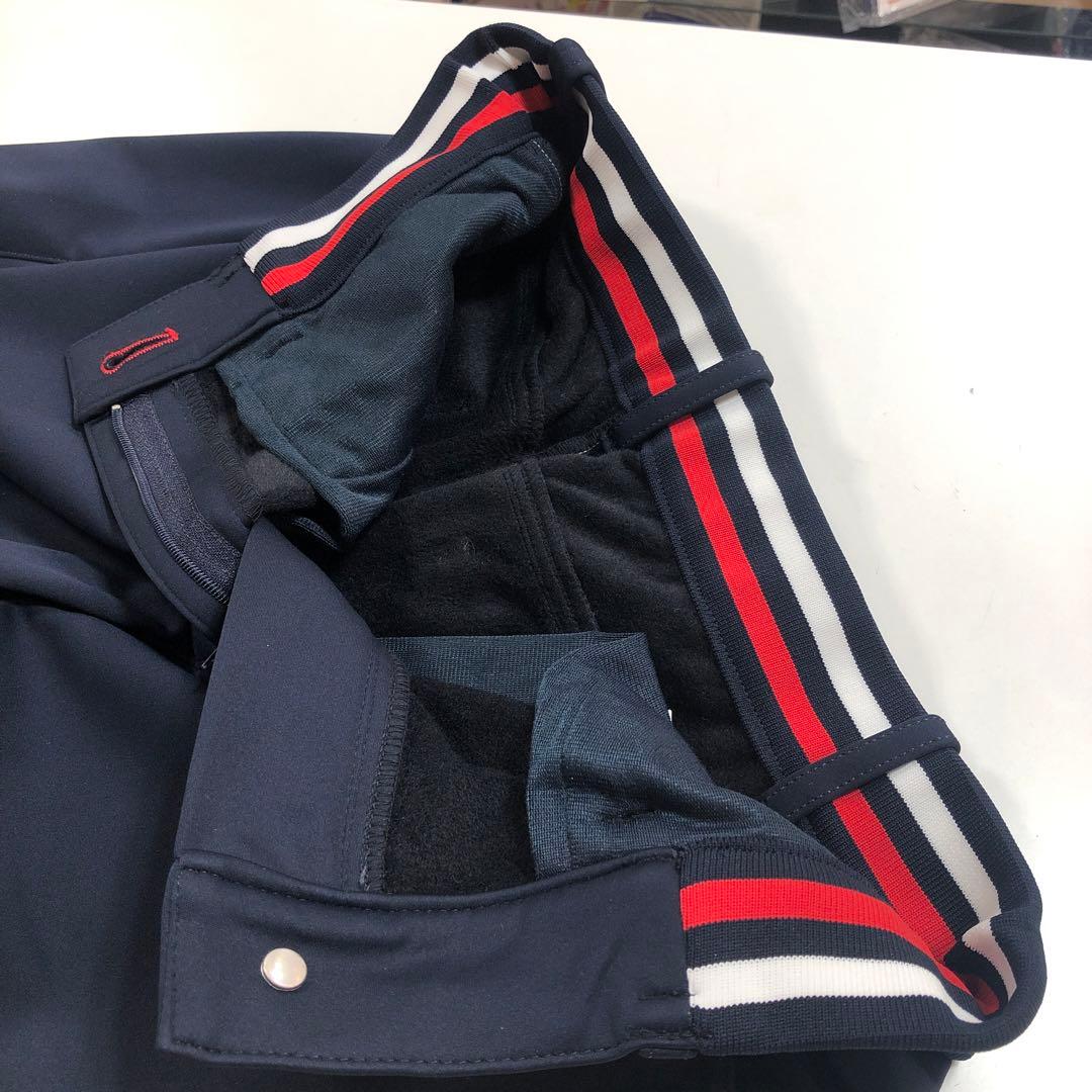 マンシングウエアゴルフ レディースパンツ 紺裏起毛M