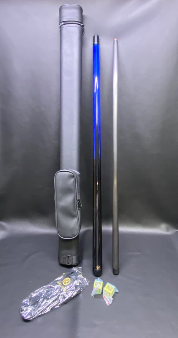 新品未使用 KHEALING ビリヤード キュー カーボン ブルー/ブラック