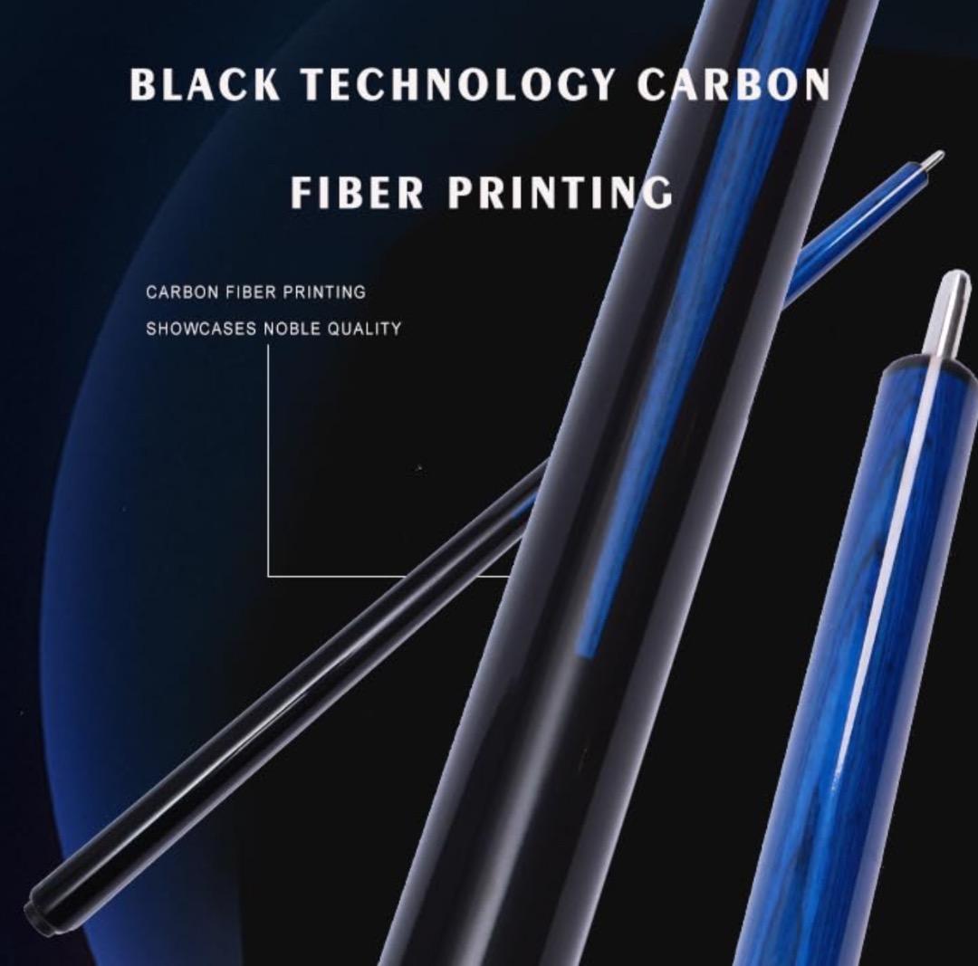 新品未使用 KHEALING ビリヤード キュー カーボン ブルー/ブラック