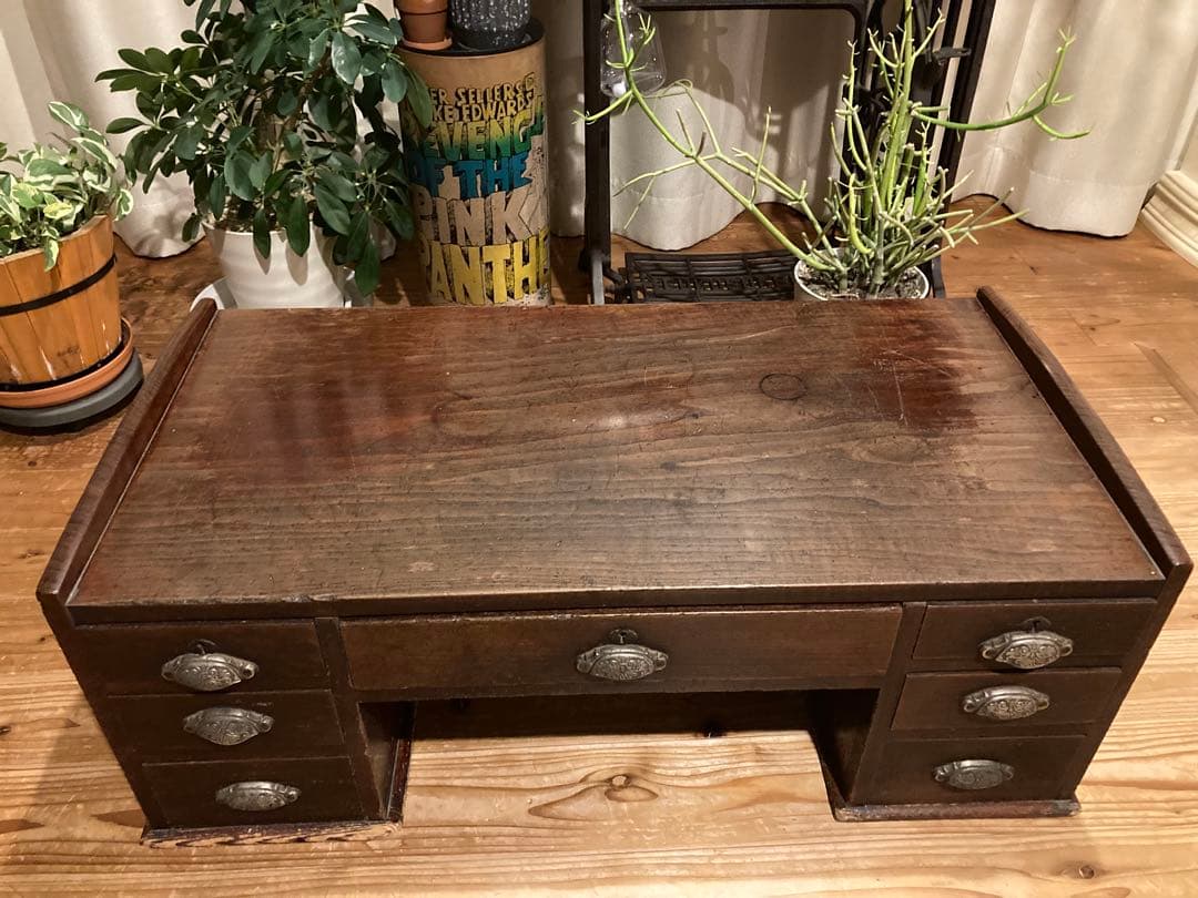 昭和レトロ　木製文机　ローテーブル　17