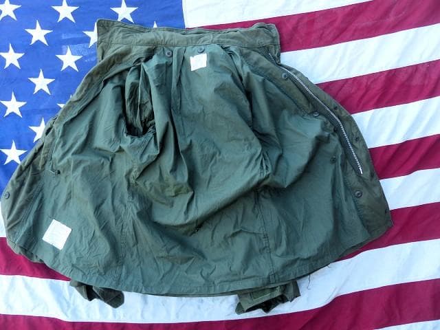 米軍実物 1971　M65 フィールドジャケット S-R　アルミ　2nd　281