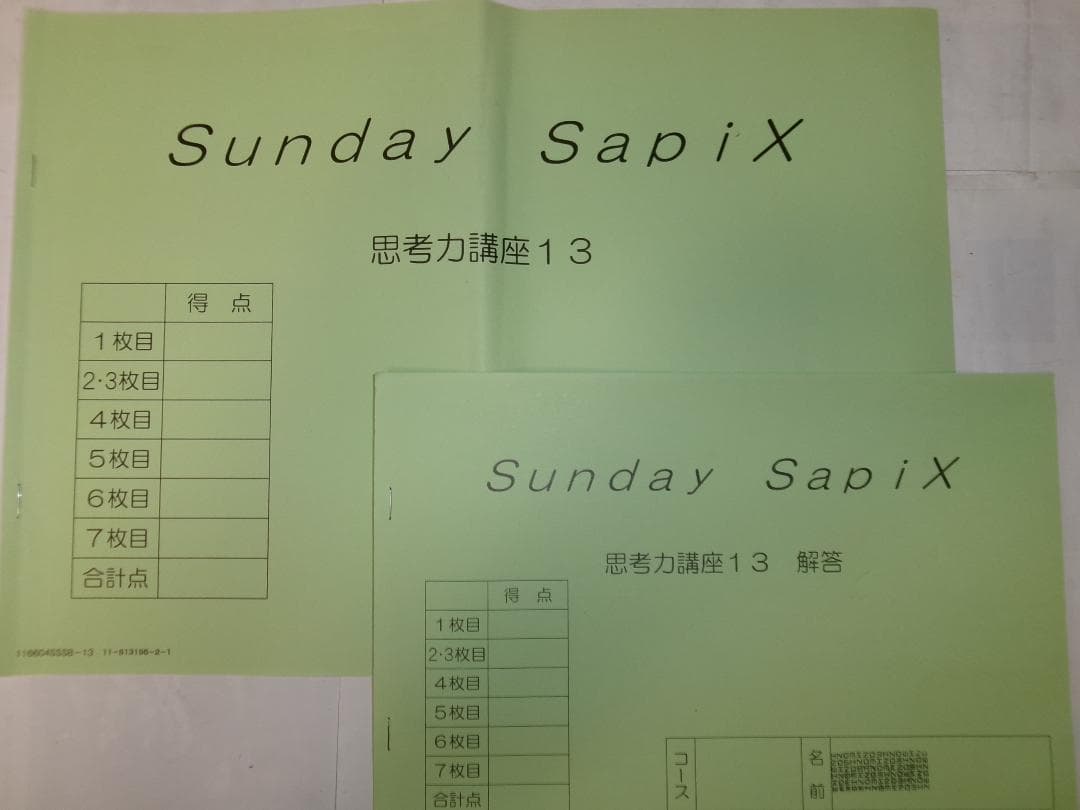 サピックス＊SS特訓＊６年 算数＊思考力講座 １４回完全版／テキスト＋実力テスト