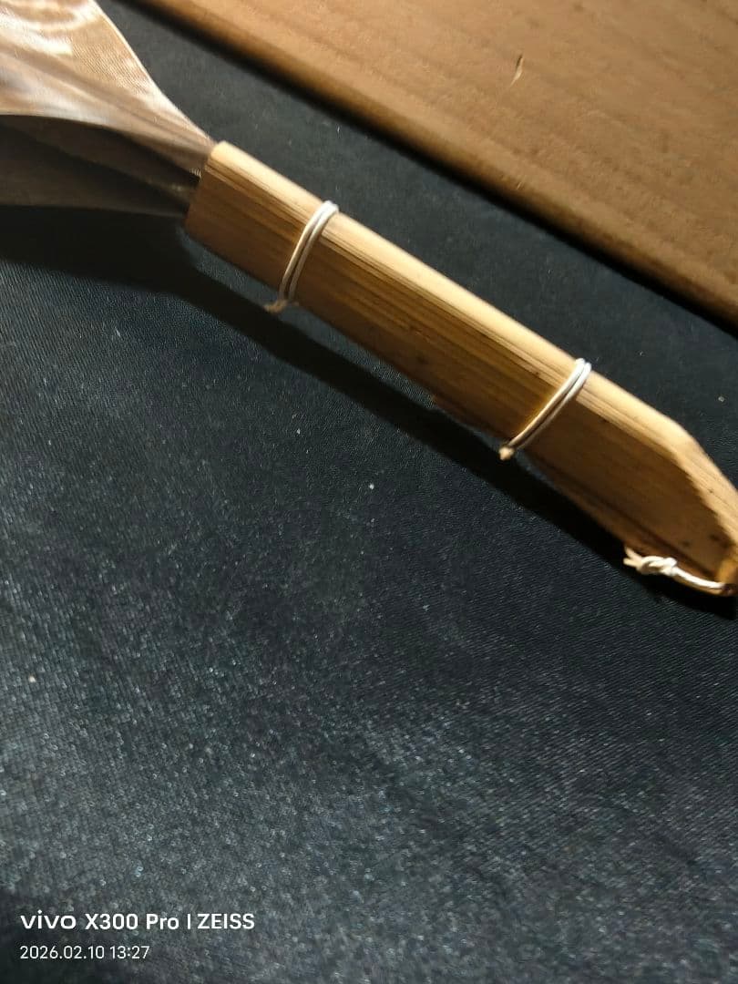 茶道具 鴻鶴 羽箒 炉用 共箱 未使用美品 旧家蔵出し 茶会用 茶釜