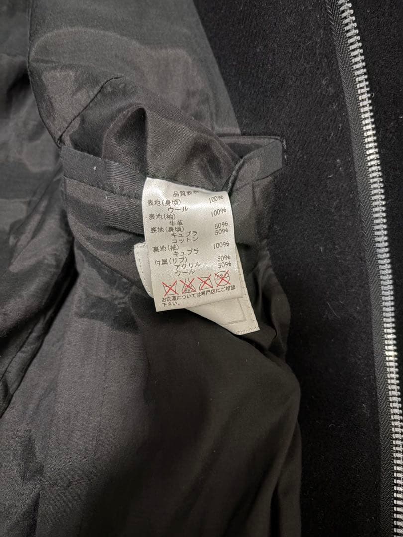 【牛革、ウール】kuro Award Jacket スタジャン graphite