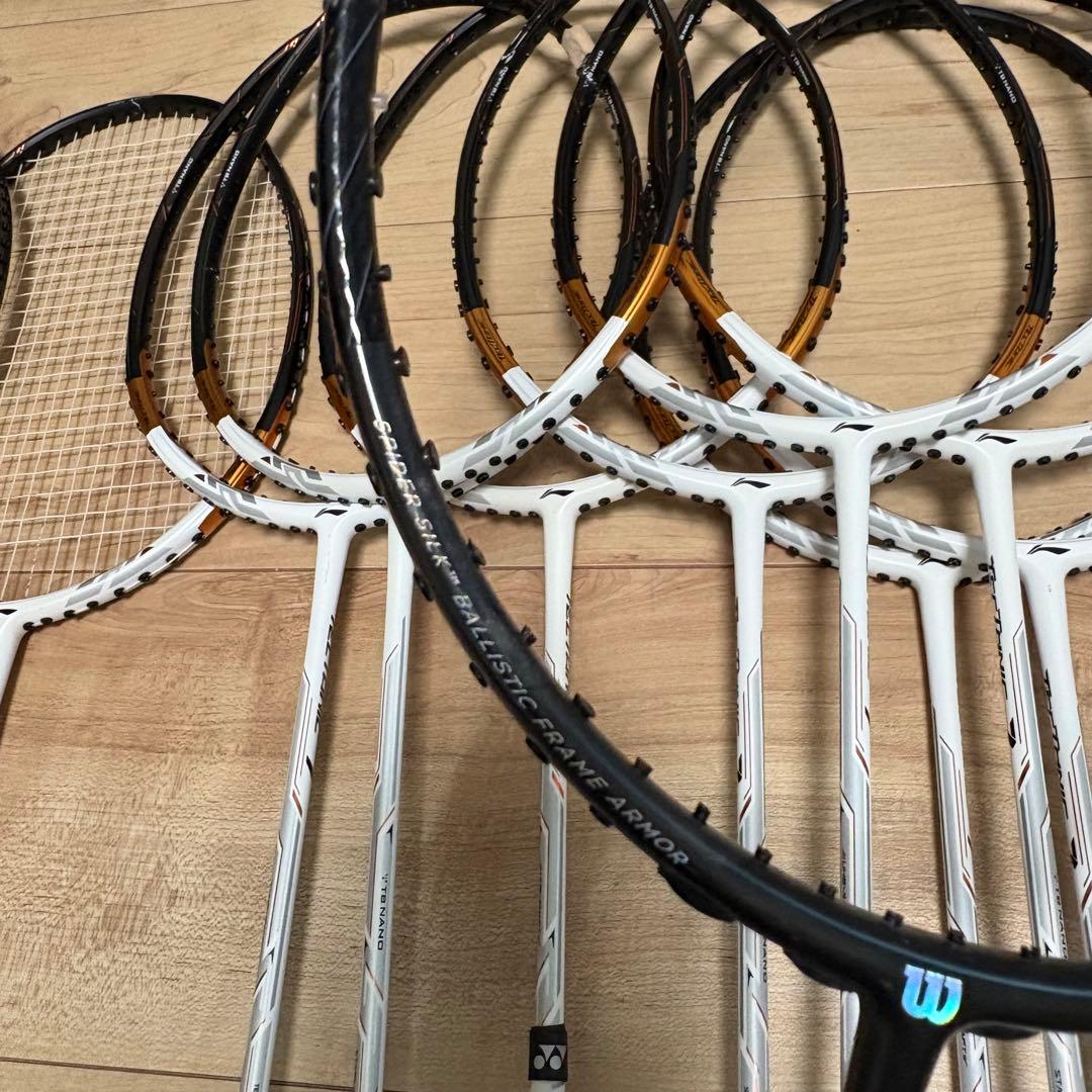 バドミントンラケット 15本セット カーボンファイバー
