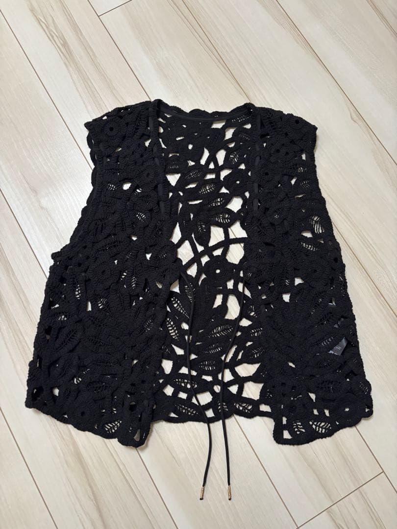 【FRAMeWORK】コットンレースエンブロイダリーベスト