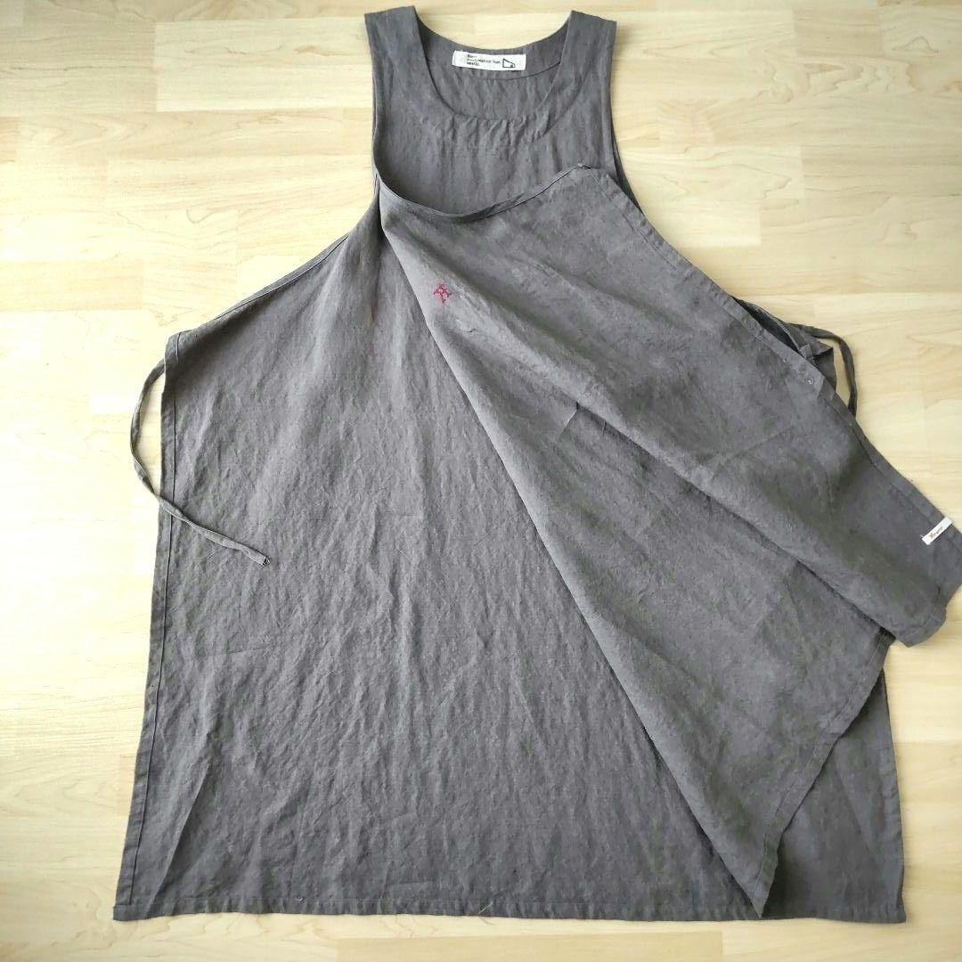 kapoc TABARD　エプロン　ドレスエプロン　ワンピース　割烹着