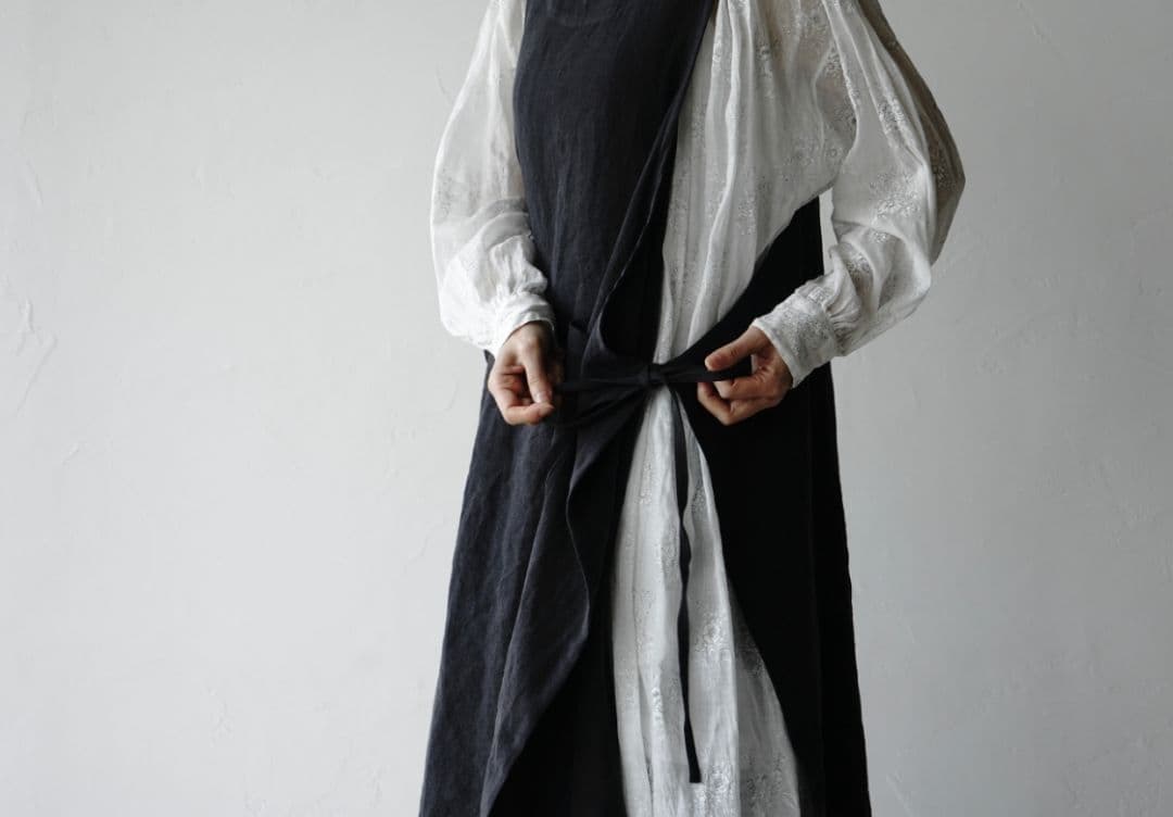 kapoc TABARD　エプロン　ドレスエプロン　ワンピース　割烹着