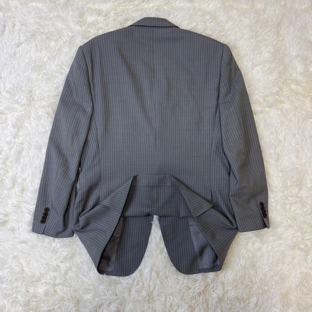 SAVILE ROW×DORMEUIL ストライプ スーツ M グレー