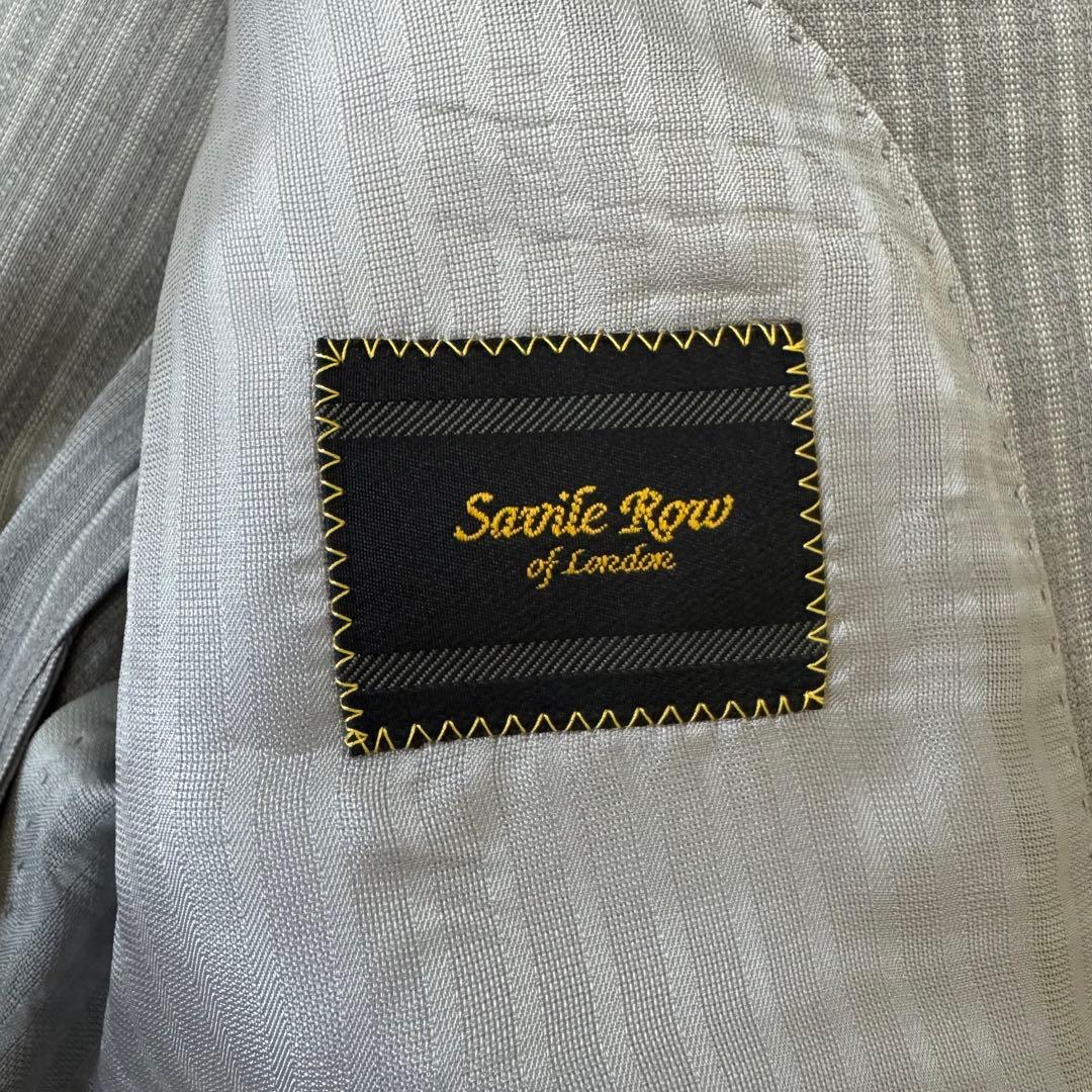 SAVILE ROW×DORMEUIL ストライプ スーツ M グレー