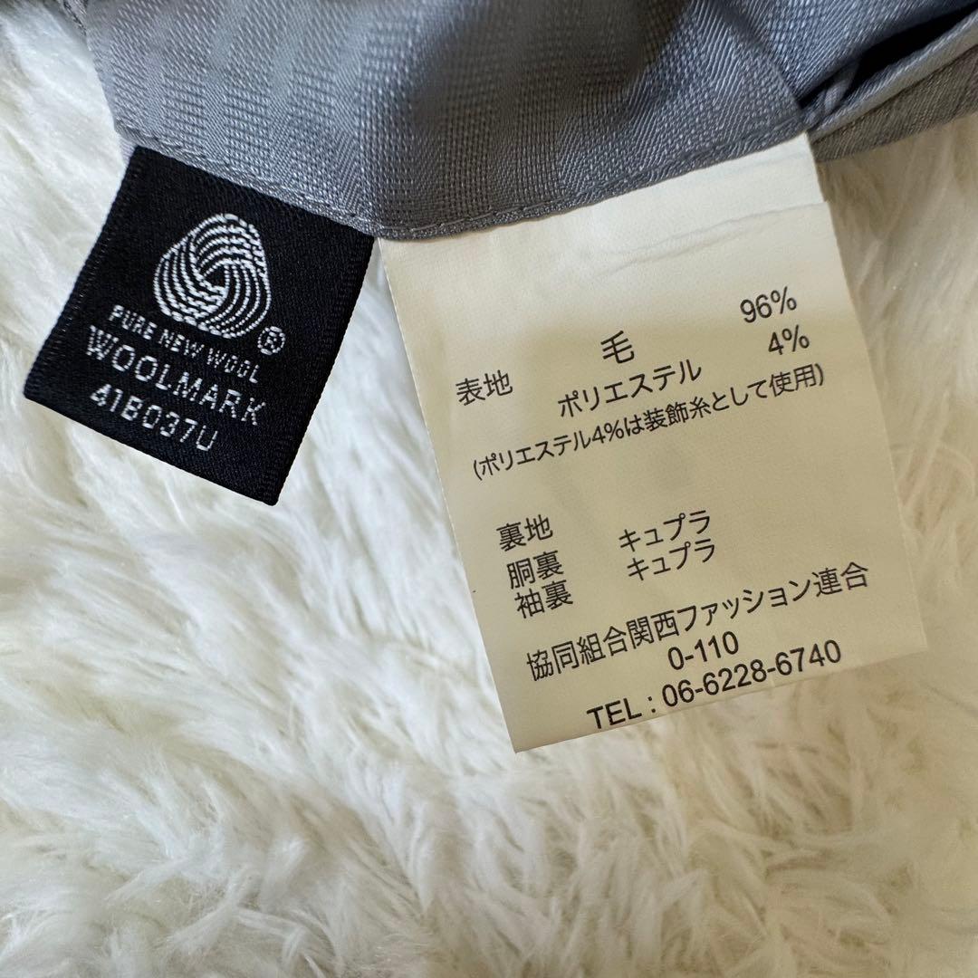 SAVILE ROW×DORMEUIL ストライプ スーツ M グレー