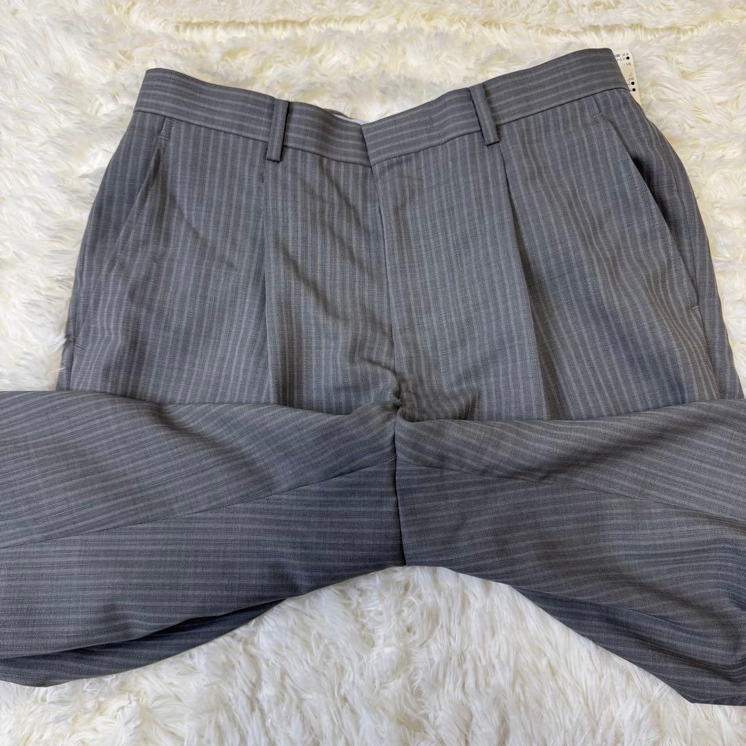 SAVILE ROW×DORMEUIL ストライプ スーツ M グレー