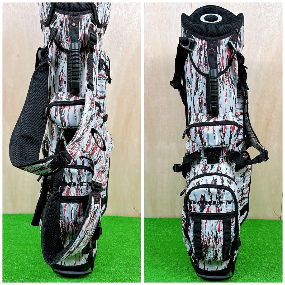 【極美品】 OAKLEY オークリー キャディバッグ スタンド式 軽量 カモフラ