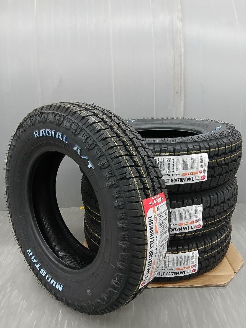 全国送料無料新品★マッドスターA/T★145/80R12★軽トラ・軽バン