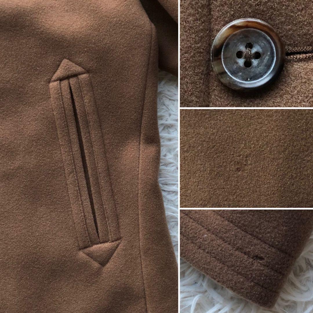 【高級ライン 超希少XL】ユナイテッドアローズ　メルトンウールコート　キャメル