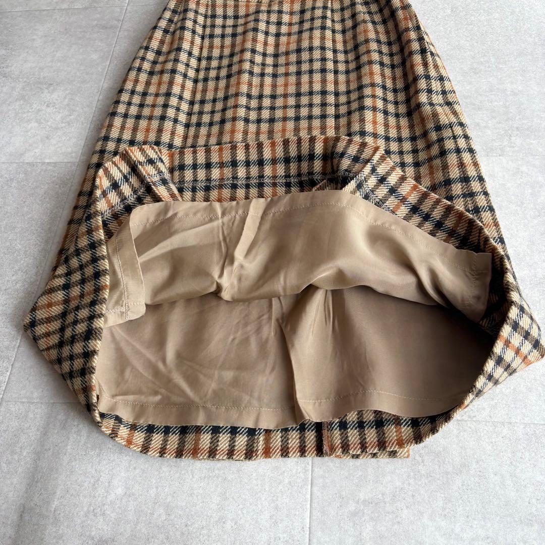 DAKS ダックス 3ピース スカートスーツ ウール セットアップ 9