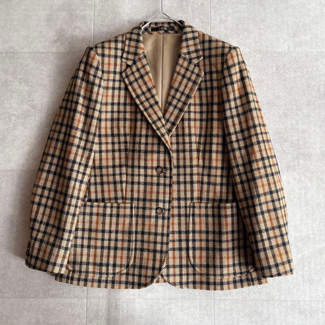 DAKS ダックス 3ピース スカートスーツ ウール セットアップ 9