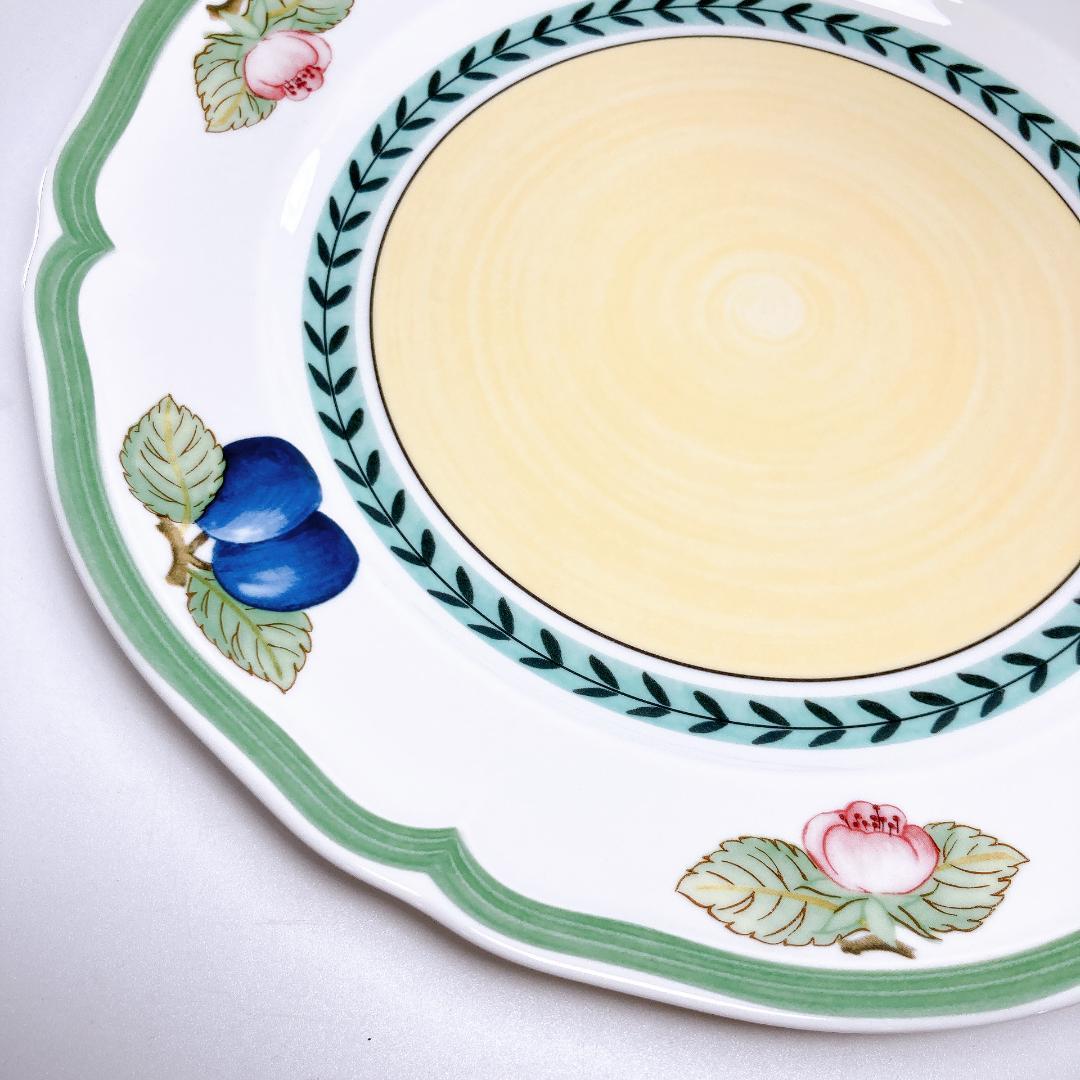 ビレロイ＆ボッホ フレンチガーデン 27㎝ プレート 2枚　|3822|