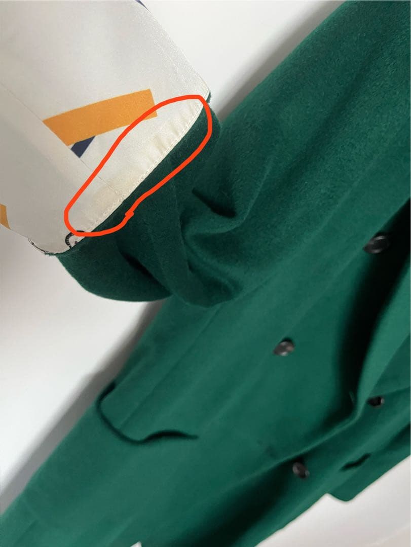 mannine マンナイン ウールコート　グリーン恐竜