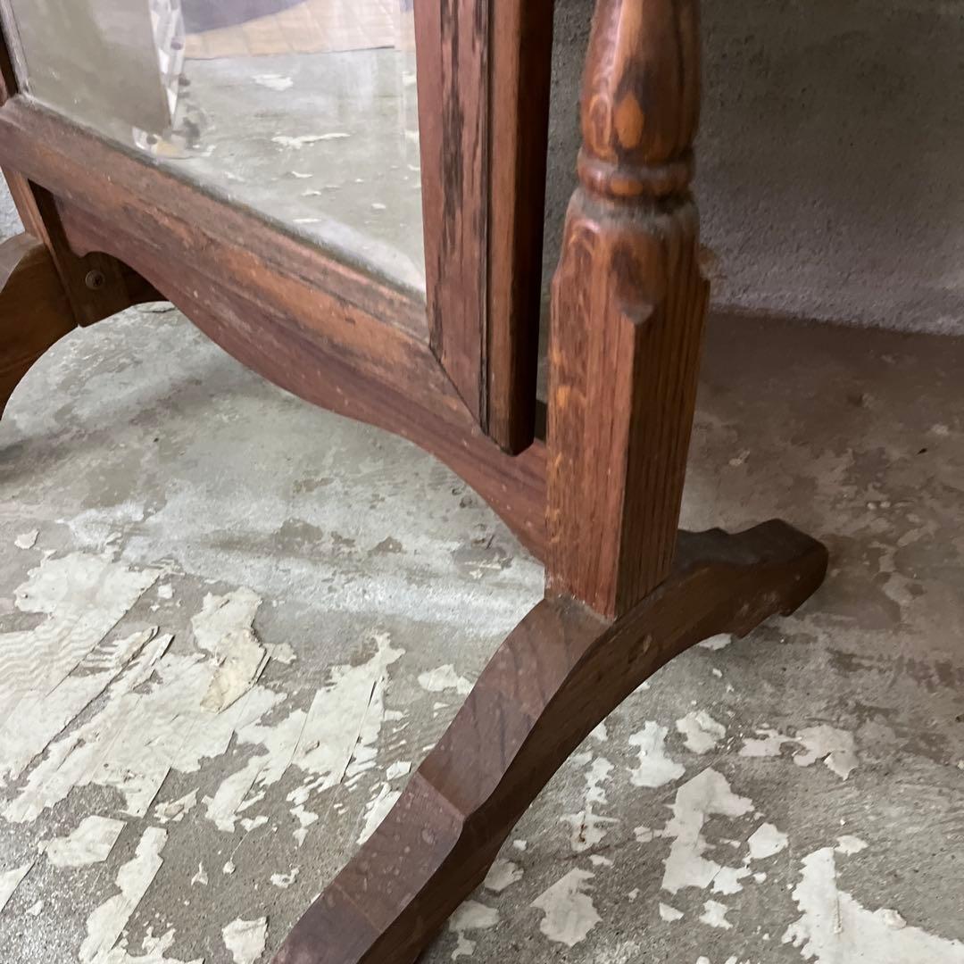 made in USA 木製 全身鏡 ヴィンテージ