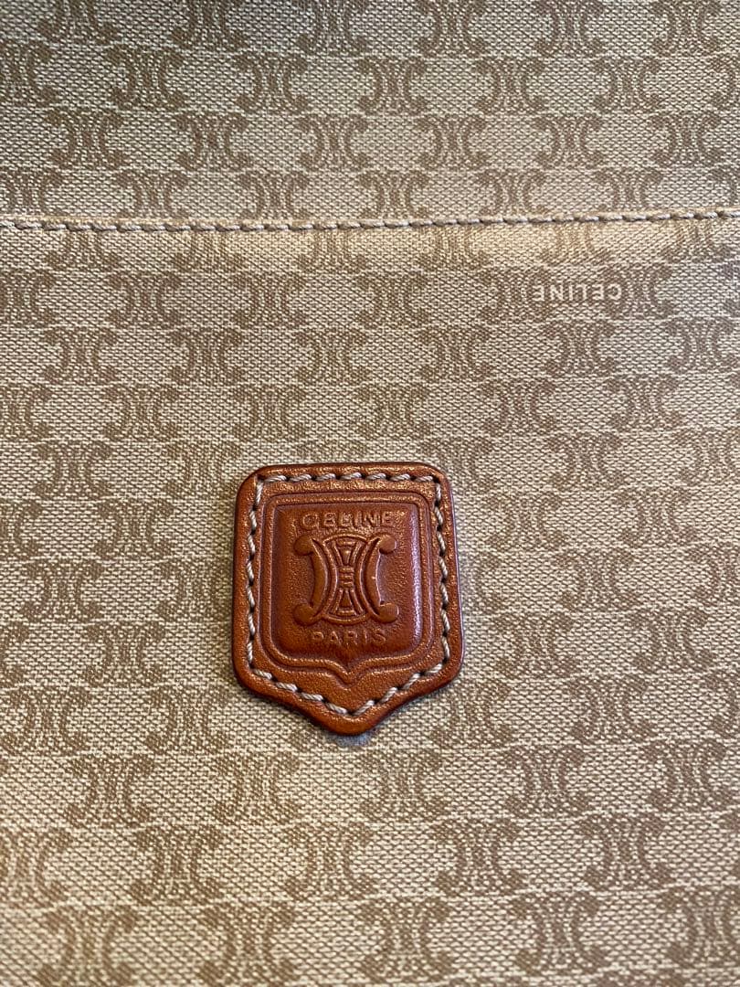 celine セリーヌ トートバッグ マカダム柄 トリオンフ PVCレザー大容量