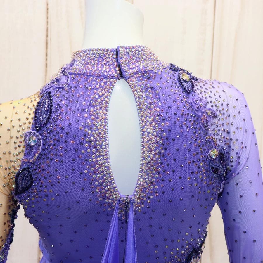 ひ*り様 き*ち様 凛舞クリスアン 社交ダンス衣装 Lサイズ 高級競技ドレス 発