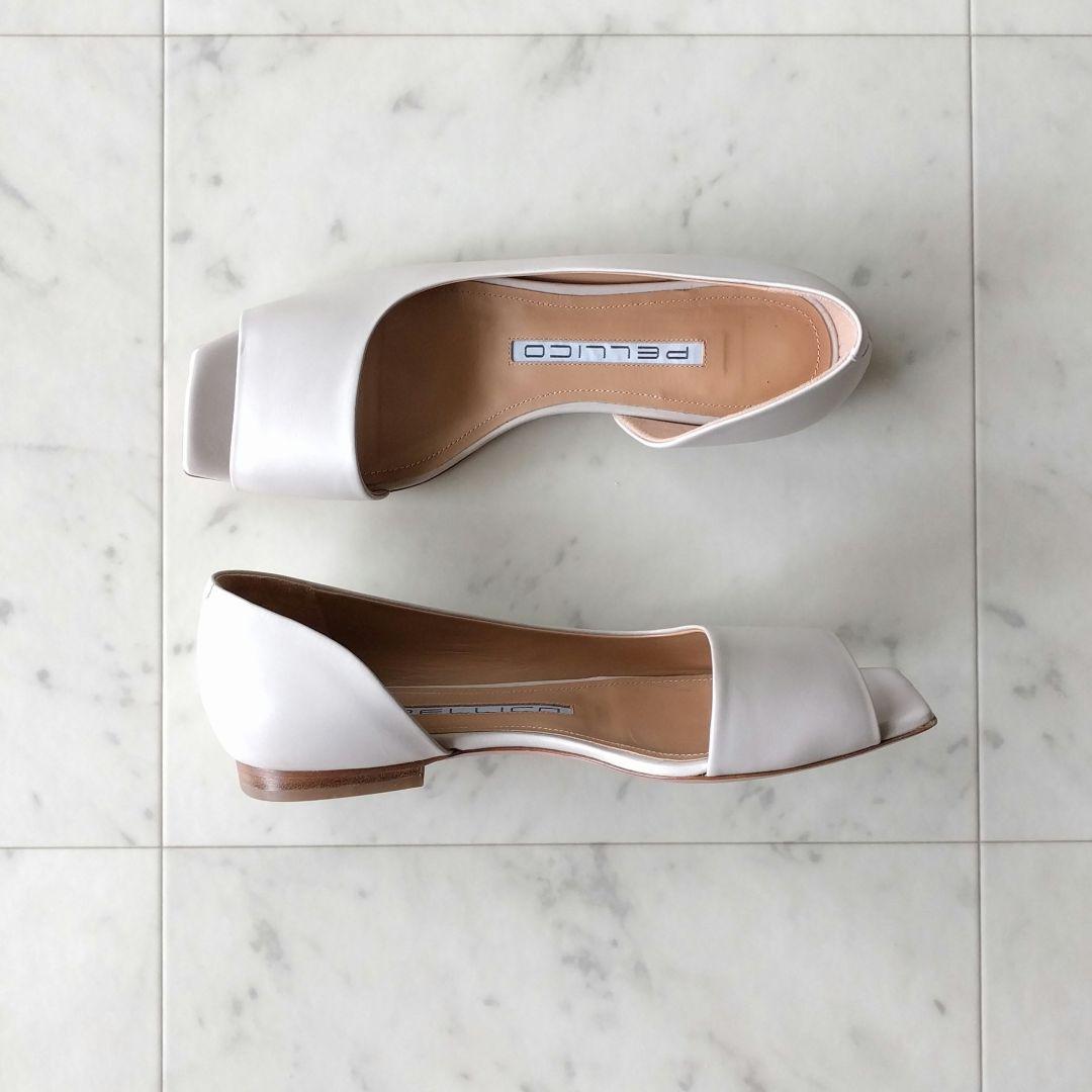 PELLICO ペリーコ　オープン トゥ フラット パンプス