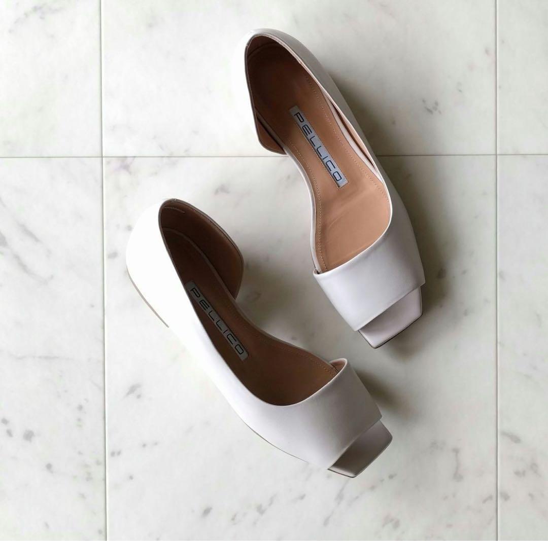 PELLICO ペリーコ　オープン トゥ フラット パンプス