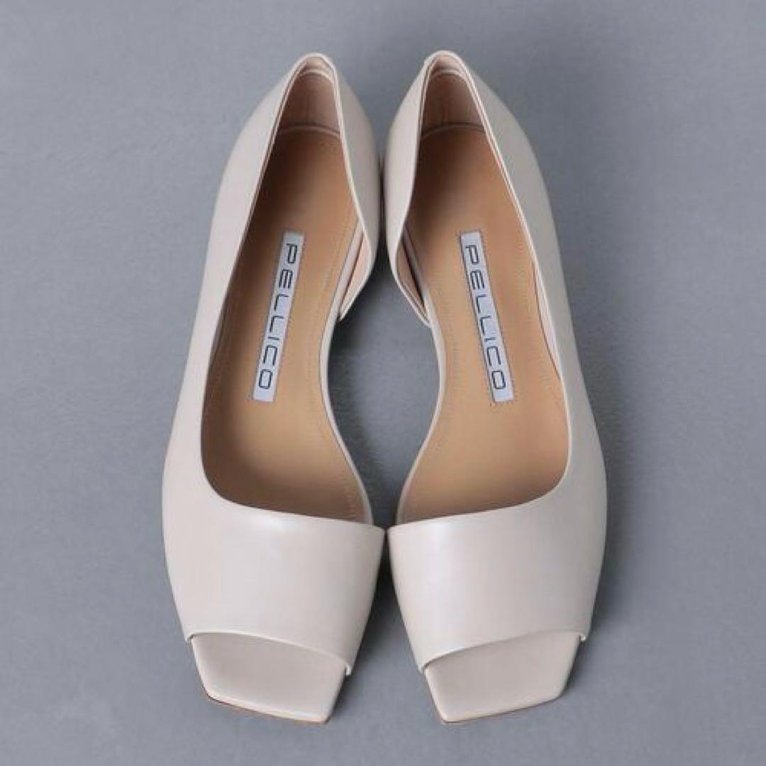 PELLICO ペリーコ　オープン トゥ フラット パンプス